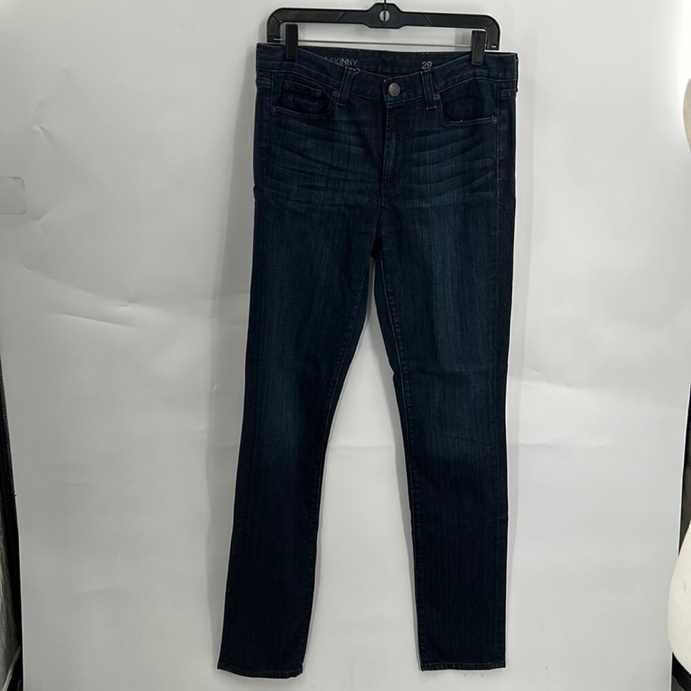 J Crew Women's High Rise Skinny Dark Wash Jeans Size 29